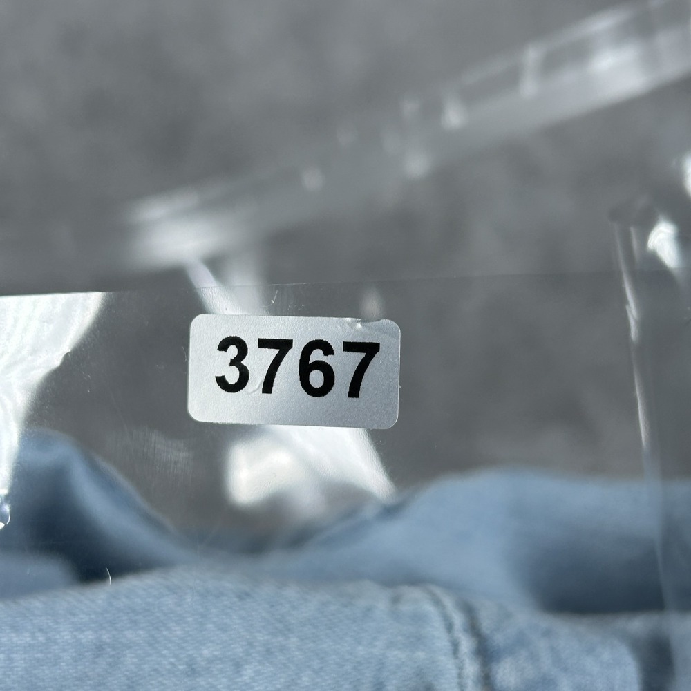 Vintage Levi's Button Down Shirt Womens Small Light Blue Y2K Denim Western Snap - Picture 13 of 13